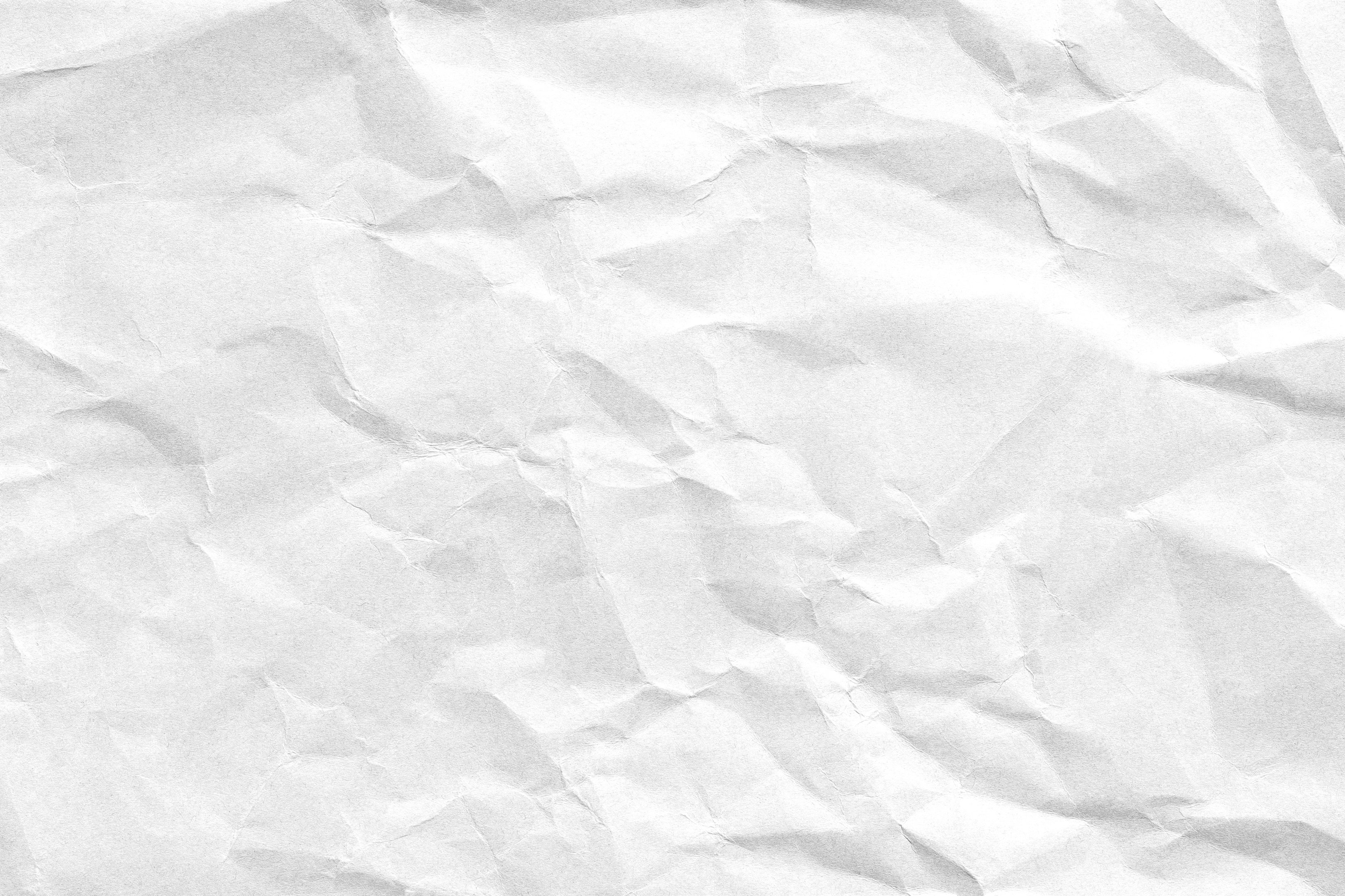 Crumpled white paper texture